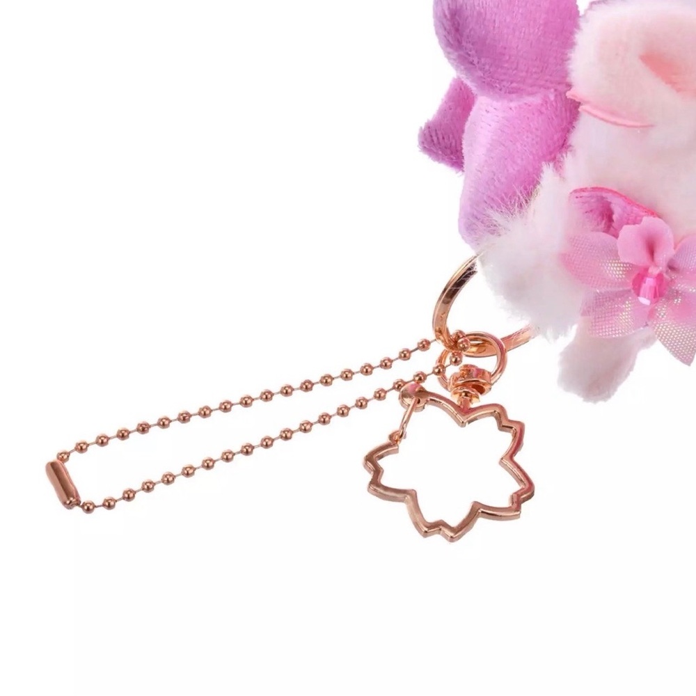 Japan Disney Store Exclusive 2026 Sakura Collection Marie Plush Keychain - Picture 4 of 10